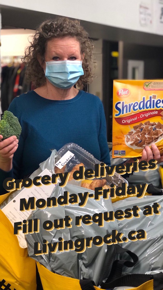 LivingRockHamON's tweet photo. Need groceries? If your youth between the ages of 13 and 25 you can visit us at https://t.co/Y3ZEPX6BNH and click the orange button. From there fill out your information so that we can arrange a grocery drop off. 

You can also call to book 905.528.7625 x0 https://t.co/KHJHfJRfK7