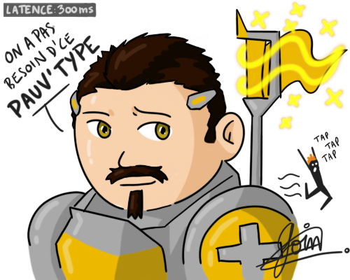 On finit la semaine avec <a href="/Dagobert_OW/">Dagobert</a>, Main Heal.
Chanteur, comique et écrivain en mousse, il se cultive à coup de fléau ! Cet artiste raté représente « ISH ISH » la seconde figure d'autorité de l'équipe. Son humour, parfois cinglant, dissimule une personnalité complexe.