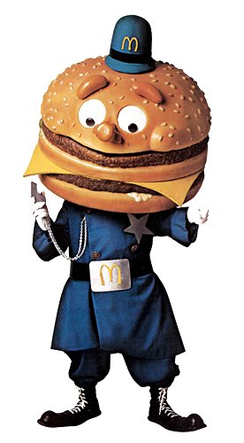 devodrum's tweet image. Ford backtracks on police COVID powers due to backlash. Instead he will dress up as Officer Big Mac and patrol the streets to ensure people are obeying the rules.  Fully dressed at a press conference a muffled voice said:“Folks,it’s time to take this matter seriously.” #DougFord