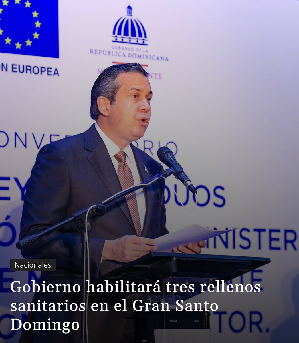AmbienteRD's tweet photo. El ministro @orlandojm reveló que el vertedero de Duquesa entrará en una fase de cierre técnico y se habilitarán tres rellenos sanitarios en distintos lugares para resolver la situación que afecta Santo Domingo con la administración de los residuos sólidos https://t.co/Q7A05f3IPV https://t.co/PJEI7IW2Fy