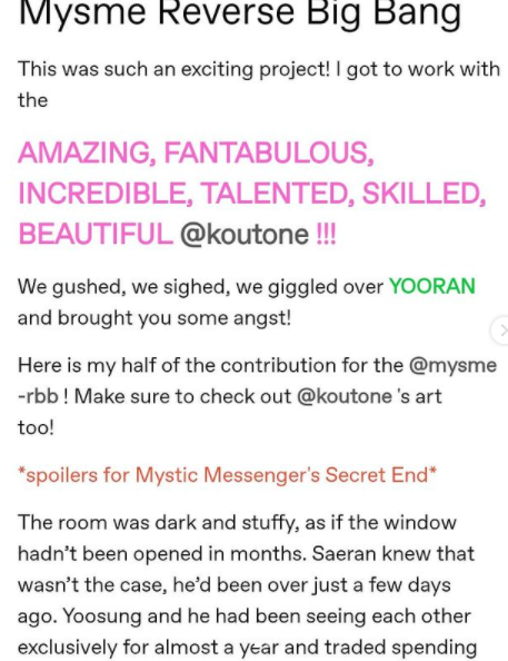 elvendara's tweet photo. Had a blast working on this project put together by @mysmerbb My partner was @koutone9 here on Twitter and Instagram. @koutone on Tumblr. Go and take a look at her pics, they are stunning! The angst is palpable!
#myfics #yooran #yoosungkim #saeranchoi #koutone9 #bestpartnerever https://t.co/dFPVln867L