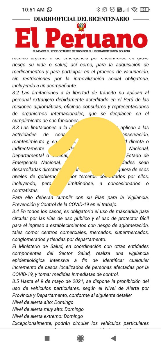 Ojo con esto: para entrar a mercados, supermercados, centros comerciales y tiendas por departamento ya no solo bastará tener mascarilla, sino usar además un protector facial.

busquedas.elperuano.pe/normaslegales/…