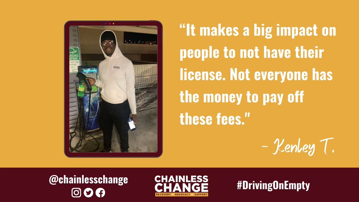ChainlessChange's tweet photo. We should not be criminalizing poverty in 2021. This month HB557 and SB386 will address fines and fees justice. Call your representatives today to voice your support. #DrivingonEmpty #finesandfeesjustice #FLDems #notatyourservice https://t.co/gbUjsCbY3L
