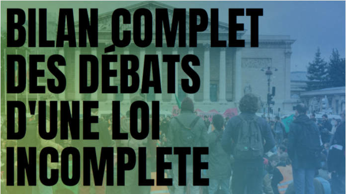 GreenlobbyC's tweet photo. Débats à l’Assemblée Nationale sur la #LoiClimat terminé. Il n’en est pas de même pour notre mobilisation, plus solide que jamais. Vous allez comprendre pourquoi, voici le récap complet de cette dernière semaine ! 📢 https://t.co/BuhZU6w94L