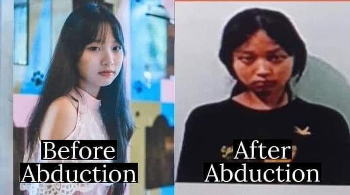 MawKhet's tweet photo. Two Young women arrested and abducted by terrorists junta. As a woman,I condemn beatings,harassments and  sexual attacks to valued women! Military Juntas has been abusing us everyday and it's getting worse! Please pray for us
#savemyanmar
#WhatsHappeningInMyanmar
#Apr18Coup https://t.co/BJpkOR3Aez