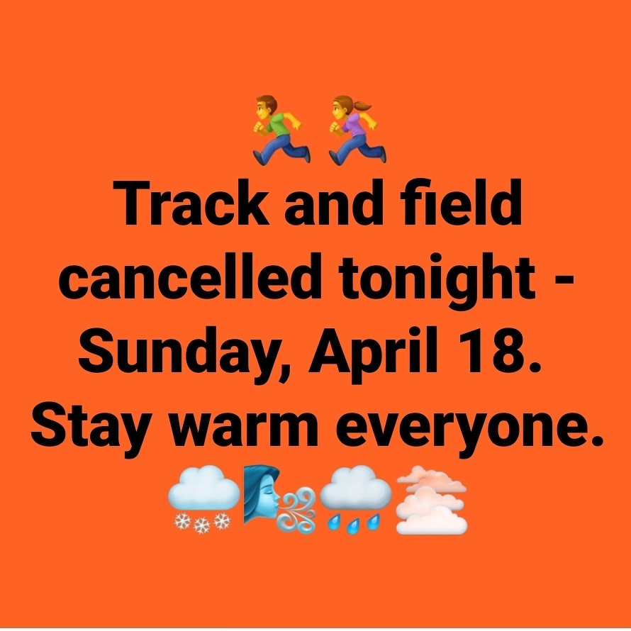 No track practice tonight.