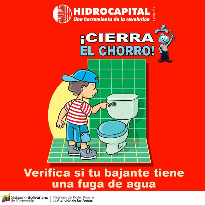 mippci_ven's tweet photo. 🗣️ ¡𝐓𝐨𝐦𝐚 𝐍𝐨𝐭𝐚!✍️🇻🇪
#CierraElChorro Al momento de bajarle el agua al baño  revisa y si no tiene ninguna fuga de agua.  
"No desperdicies el agua" #PrevenirSalvaVidas https://t.co/6AbgqWic45
