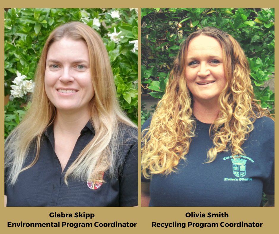CityStAug's tweet photo. As we prepare for #EarthDay, Glabra Skipp, Environmental Program Coordinator, and Olivia Smith, Recycling Coordinator, will be sharing some tips and tricks to help us reduce, reuse, and recycle all this week!
#CityStAug #CityStAugRecycles #EnvironmentalAwarenessWeek https://t.co/kZsAxngg5N