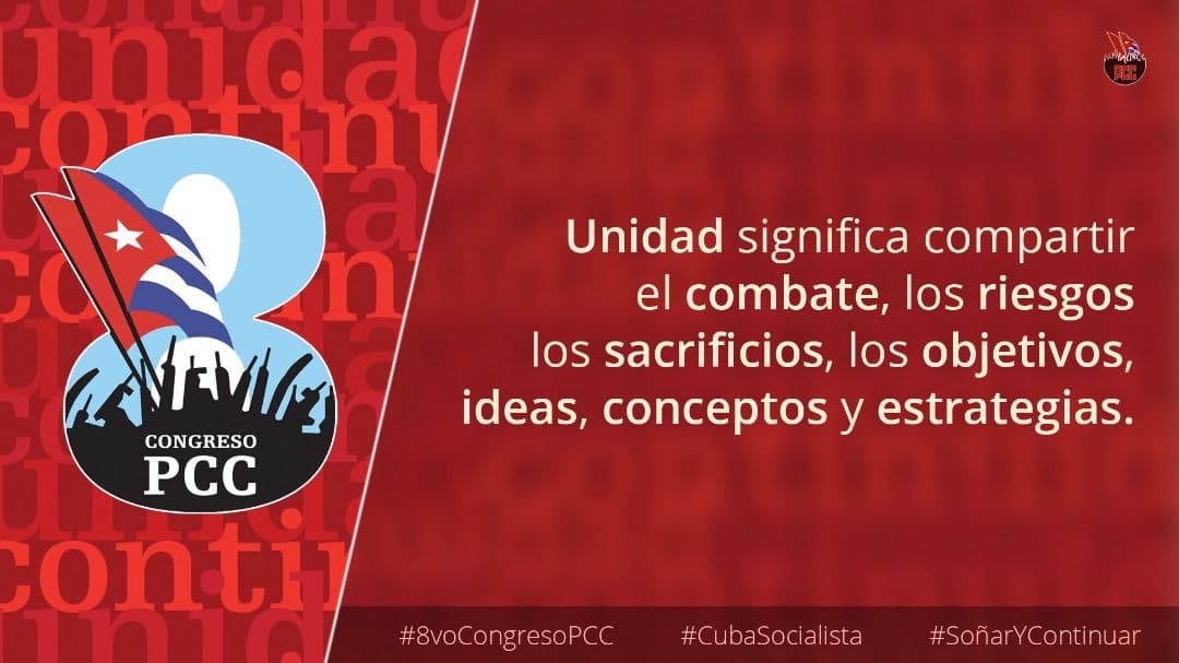 FeuFacole's tweet photo. La FEU de la Facultad de Comunicación y Letras apoya a la realización del congreso del #PCCCuba. Los jóvenes cubanos ratificamos el compromiso con nuestra #Revolución #SonarYContinuar #TúEresElPresente #SomosContinuidad https://t.co/VXhtEMr8Og