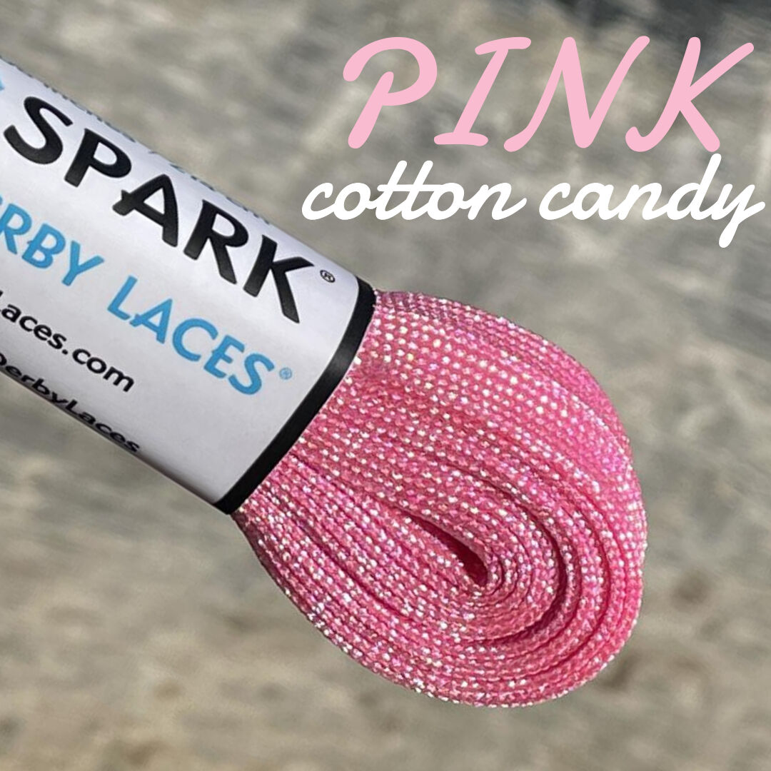 DerbyLaces's tweet photo. Pink Cotton Candy SPARK! This lace suffers from excessive sparkle. 
#derbylaces #rollerskate #skatelaces #shoelaces #sparklaces #spark #rollerskates #cibcrew #rollergirls #rollerskating #rollerskates #rollerderby #quadsquad #cottoncandy #pinkaces #shiny #pinkspark #pink https://t.co/HSPDKYg331