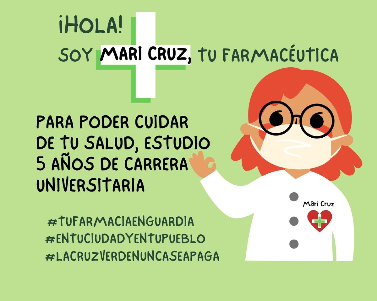 Mjgartar's tweet photo. Estudiamos mucho para ser farmacéuticos, pero continuamente nos reciclamos #endefensafarmacia
#cruzverdenoseapaga
#farmaciarural
@IdiazAyuso 
@sanchezcastejon
@pablocasado_
@Santi_ABASCAL
@populares
@vox_es
@PSOE
@CarolinaDarias
@telecincoes
@el_pais
@elmundoes
@laSextaTV https://t.co/U5DKqhg3ax