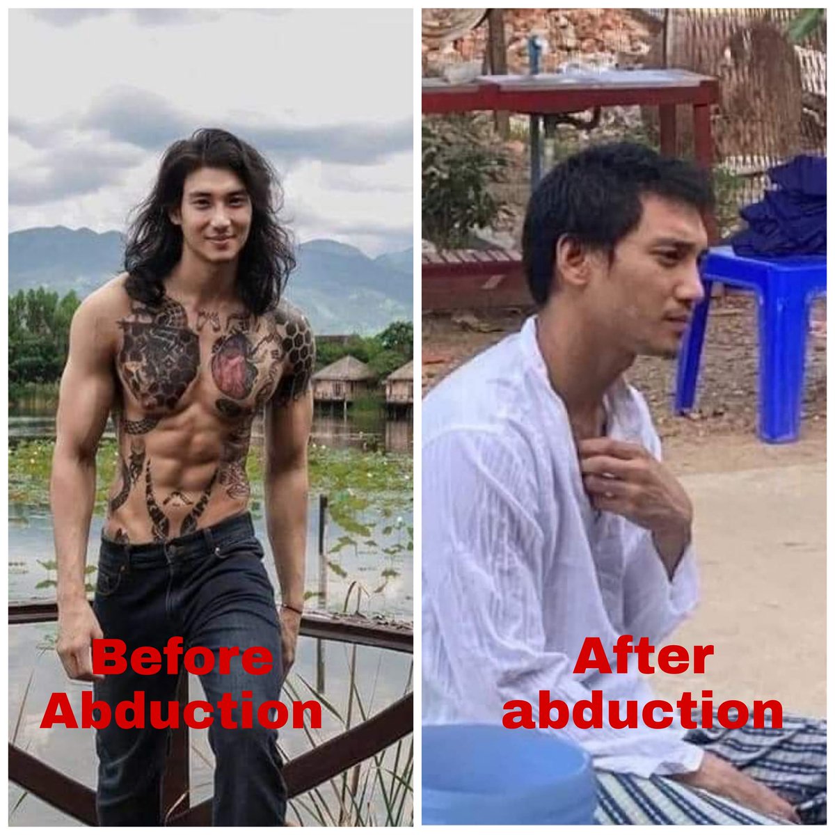 frost_yadanar's tweet photo. This is how military terrorists tortured the Myanmar people after abducting. We are worried about any harassment upon the girls. Over 800 were killed too. We need help !!!

NUG ASSEMBLE
#CrimesAgainstHumanity 
#WhatsHappeningInMyanmar https://t.co/bEXiChuDJP