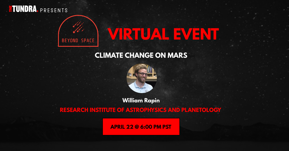 Astro_Watch's tweet photo. Beyond Space @thetundra_ - What Do We Know About Climate Change on #Mars?
Watch April 22 @ 6 pm PST: https://t.co/GRJaUJnVWB https://t.co/1bmQsMv3wj