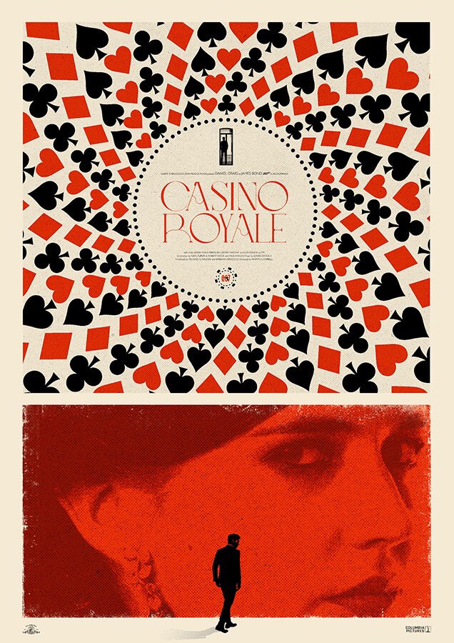 needledesign's tweet photo. #CasinoRoyale is trending
I assume its on one of the @ITV channels (again).
Heres the print i created as part of last years #BondRedesigned project in Lockdown 1.
#JamesBond #NoTimeToDie #BondMovie #DanielCraig https://t.co/vEXoT2Dr4v