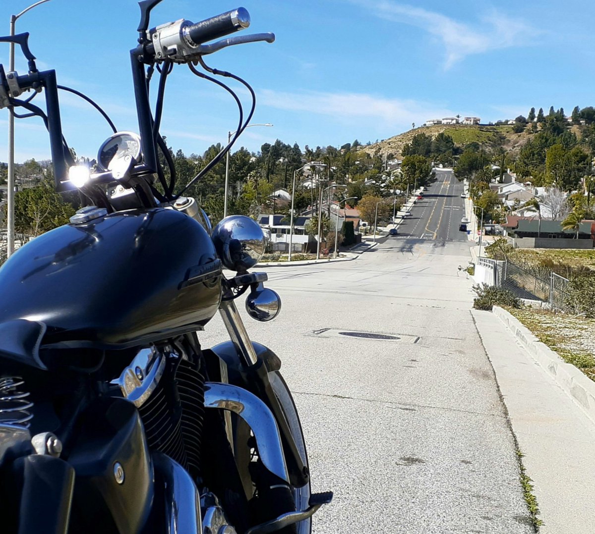 ConradViz's tweet photo. Where I'm headed doesn't matter, as long as there's a Road in front of me... 
#nomad #lonewolf #biker #livefree #ridefree #diefree #chicano #vato #loco #livetoridetolive #ftw #losangeles #sfv #califas #aztlan #motorcycles #viclas #bobbers #biker4life https://t.co/xMYL8j2aAe