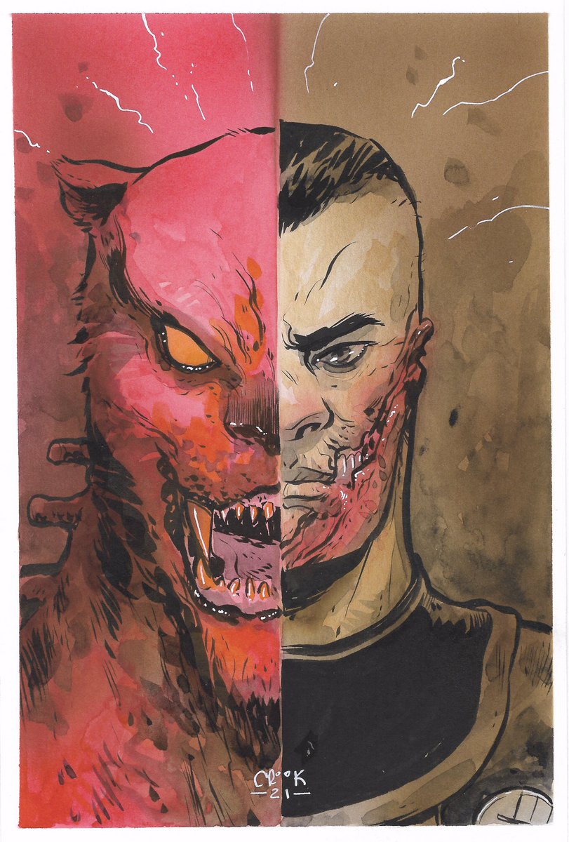 hellboybookclub's tweet photo. 🔥Mail call🔥 from @MrTylerCrook ! NUFF SAID! Thank you Tyler and the gang at @CadenceComicArt! #hellboybookclub #podcast #bendaimio #daimio #werejaguar #tylercrook #originalart #commission #watercolorpainting https://t.co/9s0JaTpMVm