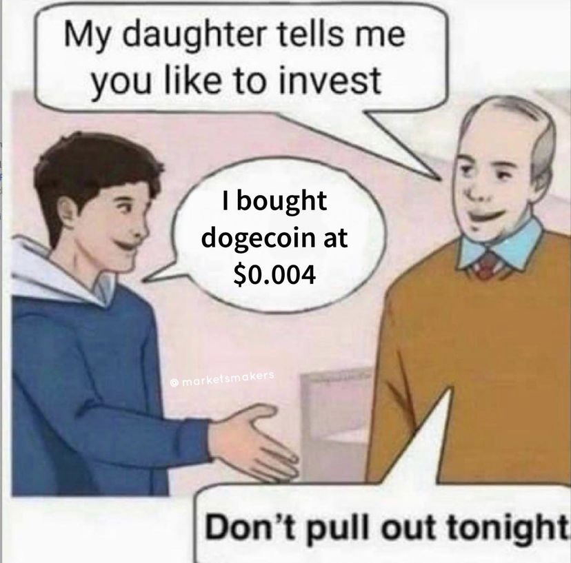DogecoinRise's tweet image. #DogeArmy This Is One Funny Meme. 😂 Who’s Dad Is This. 😭 #DogecoinRise