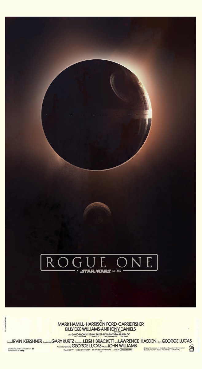 Rogue One Poster sketches. I did these quickly one evening in the office to help the director brainstorm some ideas. Never used...apart from on a T-Shirt. #RogueOne #StarWars