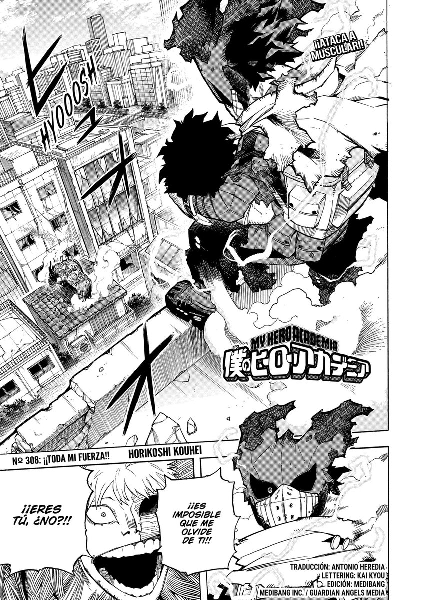 BNHA 308 en español, versión mangaplus. 