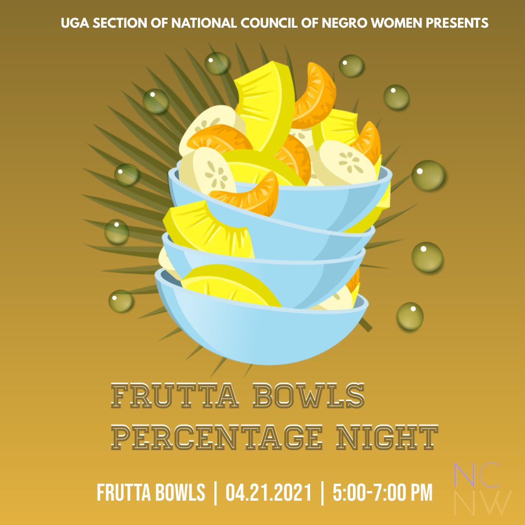 Hey ladies! We will be having our last percentage night this Wednesday at Frutta Bowls from 5:00-7:00 PM. Come out and enjoy a healthy meal with us 🤗💜🤎💛✨💫