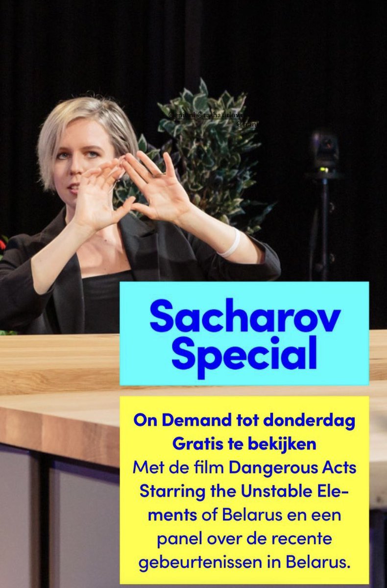 Europarl_NL's tweet photo. 🎥Mis het niet! Kijk gratis naar de #SakharovPrize special: Dangerous Acts Starring the Unstable Elements of Belarus gevolgd door een panelgesprek met @franakviacorka, @VTsepkalo, @ArlovaTasha en @frankahummels @MoviesMatter #MtMF21
 👉 https://t.co/cubHv3Xj4Y https://t.co/xCzaDuq5SO