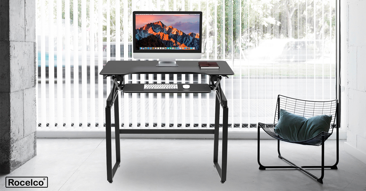 Do you want your desk to be flexible and free as you are? Then, this is it!
This desktop rises up and lowers down to optimize the ergonomic work position for people of all heights, and it includes feet and locking casters, so you can create a fixed or mobile workstation.
