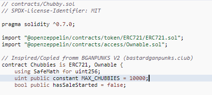 TailzHappy's tweet photo. @ShroomTopiaNFT @pxlhns Funnily enough, their code was stolen too. Just read the eth contract :) https://t.co/nPV8u4ppEx
