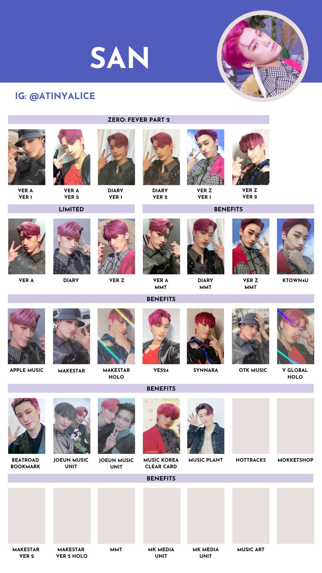 ATEEZ 6th Mini Album Zero Fever Part 2 Official Photocard