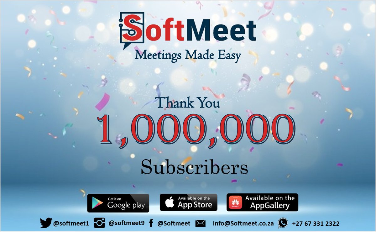 SofttechzT's tweet photo. what a milestone it has been. Thank you all... grab yourself a free subscription now.
#Africa
#technology
#Conference
#video_conference https://t.co/Dh9xVQmXGS