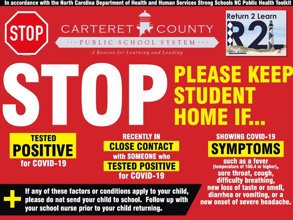 In accordance with the <a href="/ncdhhs/">NCDHHS</a> StrongSchoolsNC Public Health Toolkit, CCPS will transition on Monday, April 19, 2021, to a home-based screening process. Parents, please assess your child’s health prior to allowing him/her to come to school each day.