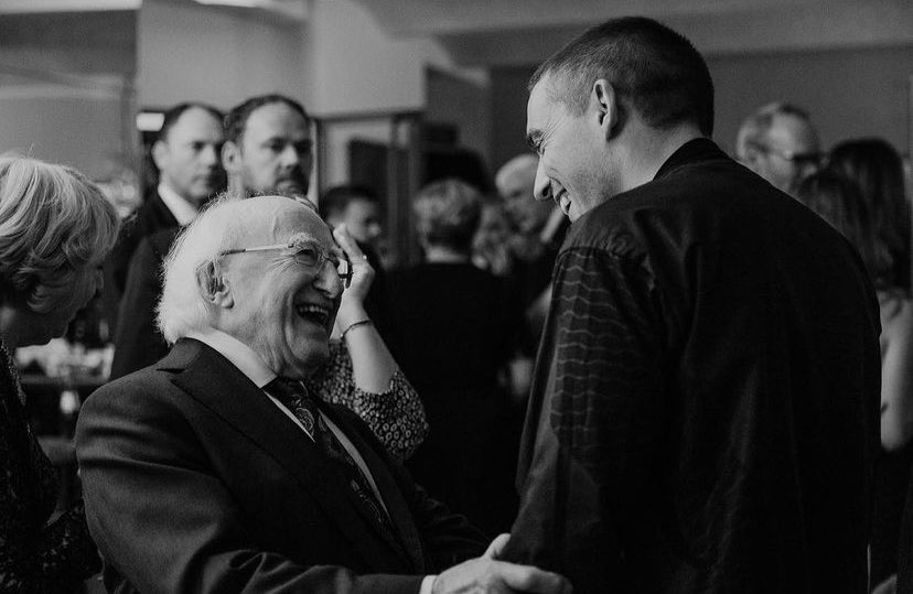 Happy 80th birthday to Michael D Higgins @PresidentIRL . So proud to have a president full of kindness and compassion, who places so much importance on the power of the arts and the power of dreaming 💫 . 📷 by @lucyfosterphoto