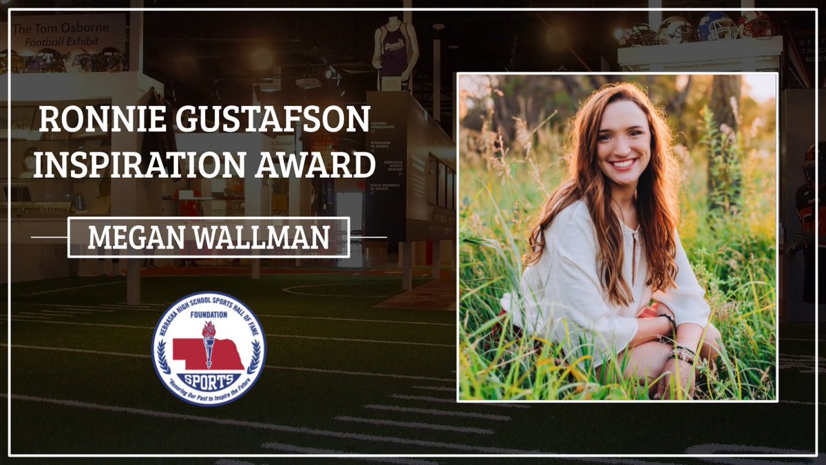 Congratulations to Megan Wallman from Syracuse on receiving the Ronnie Gustafson Inspiration Award! #nebpreps