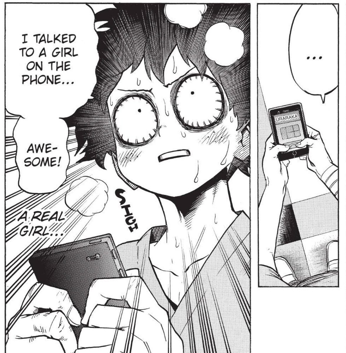 I was ready to say "Well, at least he kept his phone so he can receive text messages from his friends (Kacchan)" to cope but that's not Deku's phone. I just hope AM gave the number to Bakugo and Shoto, they deserve it. 