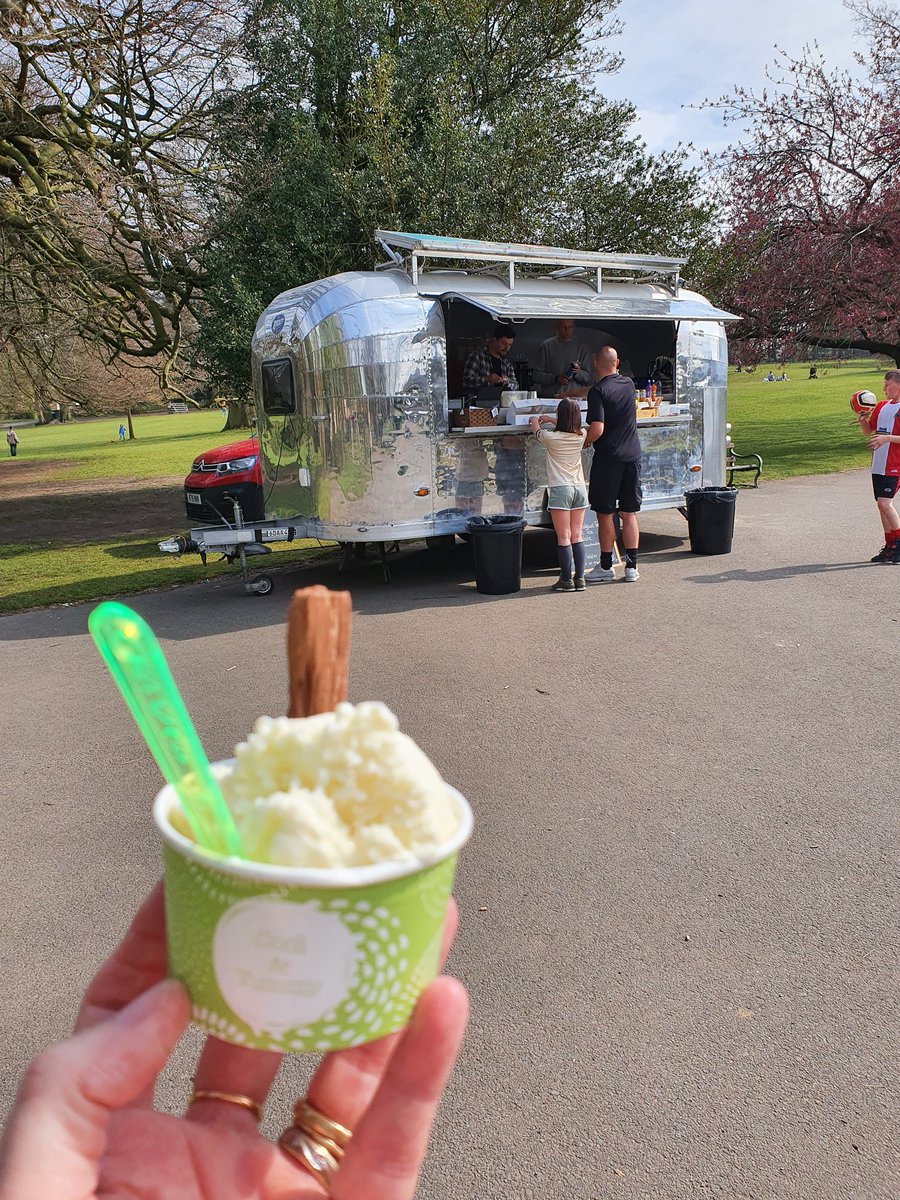 Our Silver Bullet now offers Dunham Massey Ice Cream #Altrincham 

Totally  delicious and a very welcome treat on a day like today