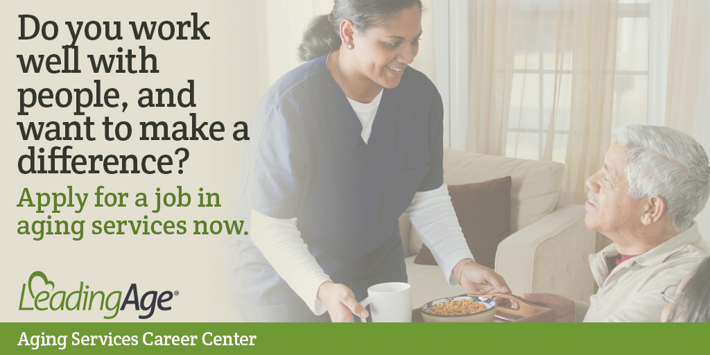 Join us in celebrating #CareersInAging Week! We encourage you to share stories about how fulfilling careers in aging services can be. For ideas on how to participate, visit: leadingage.org/workforce/care…