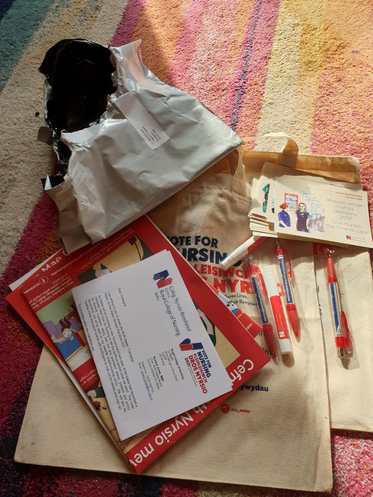 Bit disappointed that the #RCN are using my subscription money on these that arrived in plastic wrapping.... Even the pens were encased in plastic bags, come on