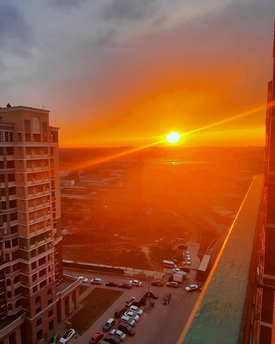 сегодняшний закат в москве