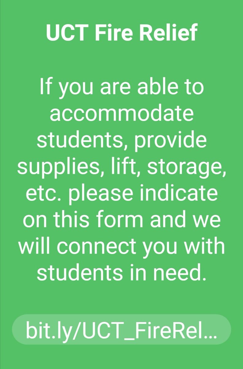 docs.google.com/forms/d/e/1FAI… form #UCTstudents #uctfires #uct
