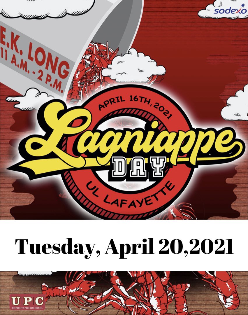 Lagniappe Day will be this Tuesday from 11-2pm! Tomorrow is the LAST day to purchase tickets! We will be selling tickets in the UPC office from 12-2!