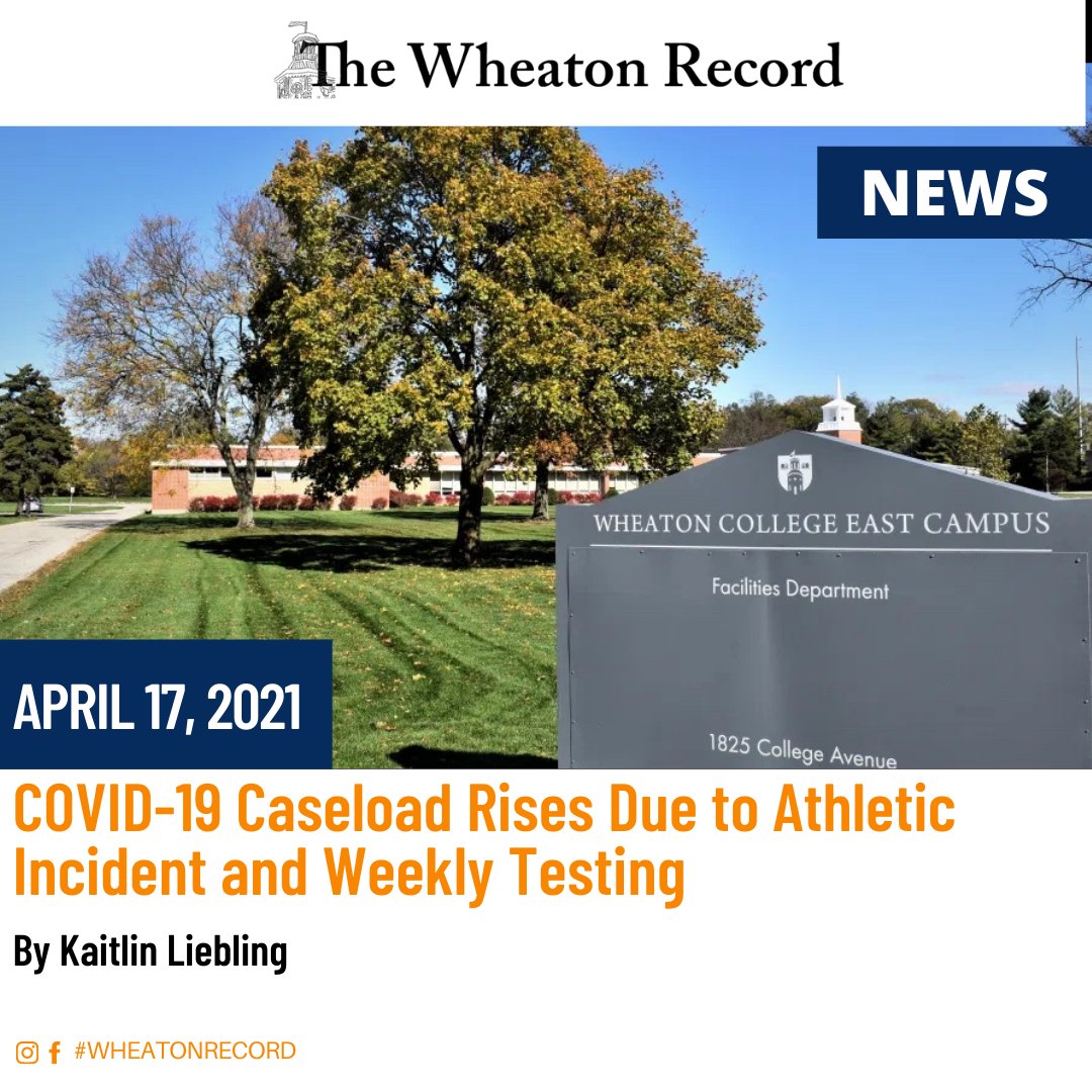 WheatonRecord's tweet photo. “When the number of student COVID cases spiked on campus two weeks ago, students moved to East Campus as on-campus isolation options were overwhelmed.” Link in bio for more. #wheatonrecord #covid https://t.co/D5MjBLQYKM