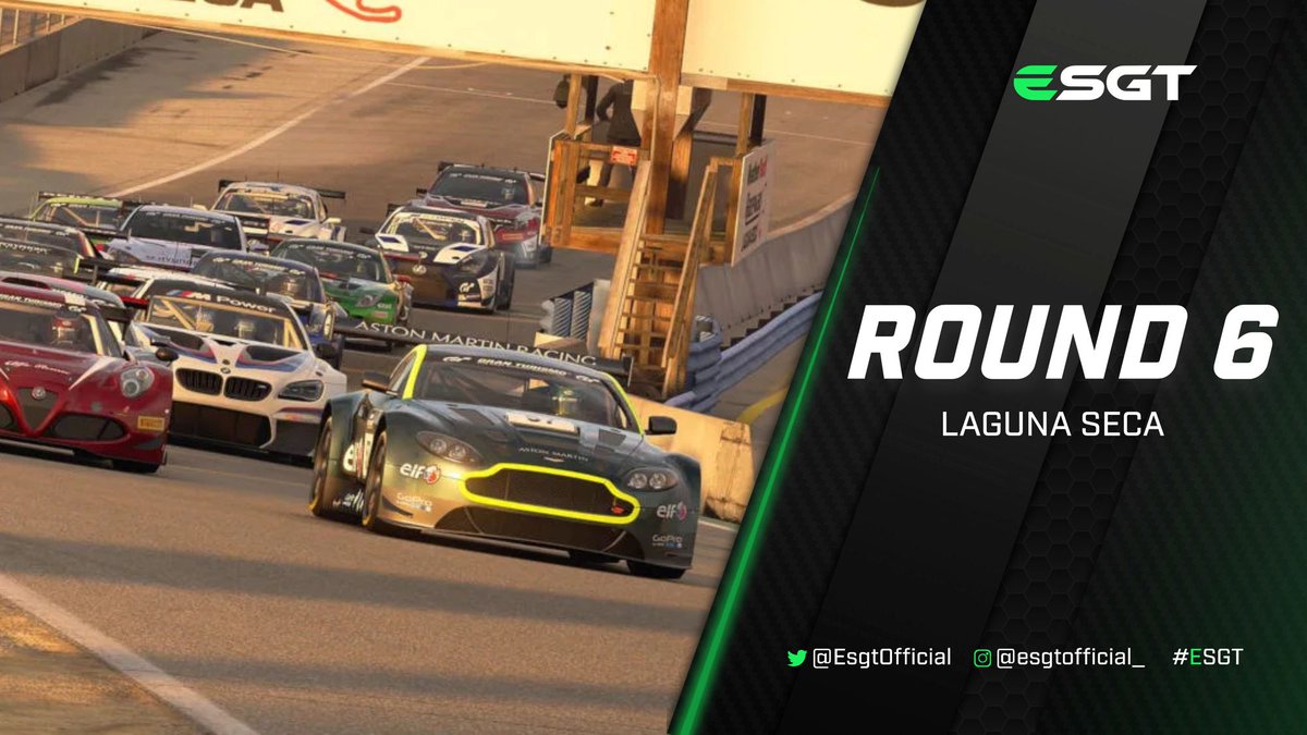 #GT3 | On to the U.S. we go! 👊 

Laguna Seca is our next destination today, which should provide some smart racing from our drivers, as it will prove difficult to overtake in.

⏰ 7:00 PM UTC
🎮 GT3 Series - Round 6
🇺🇸 WeatherTech Laguna Seca

#ESGT | #GTSport | #Simracing