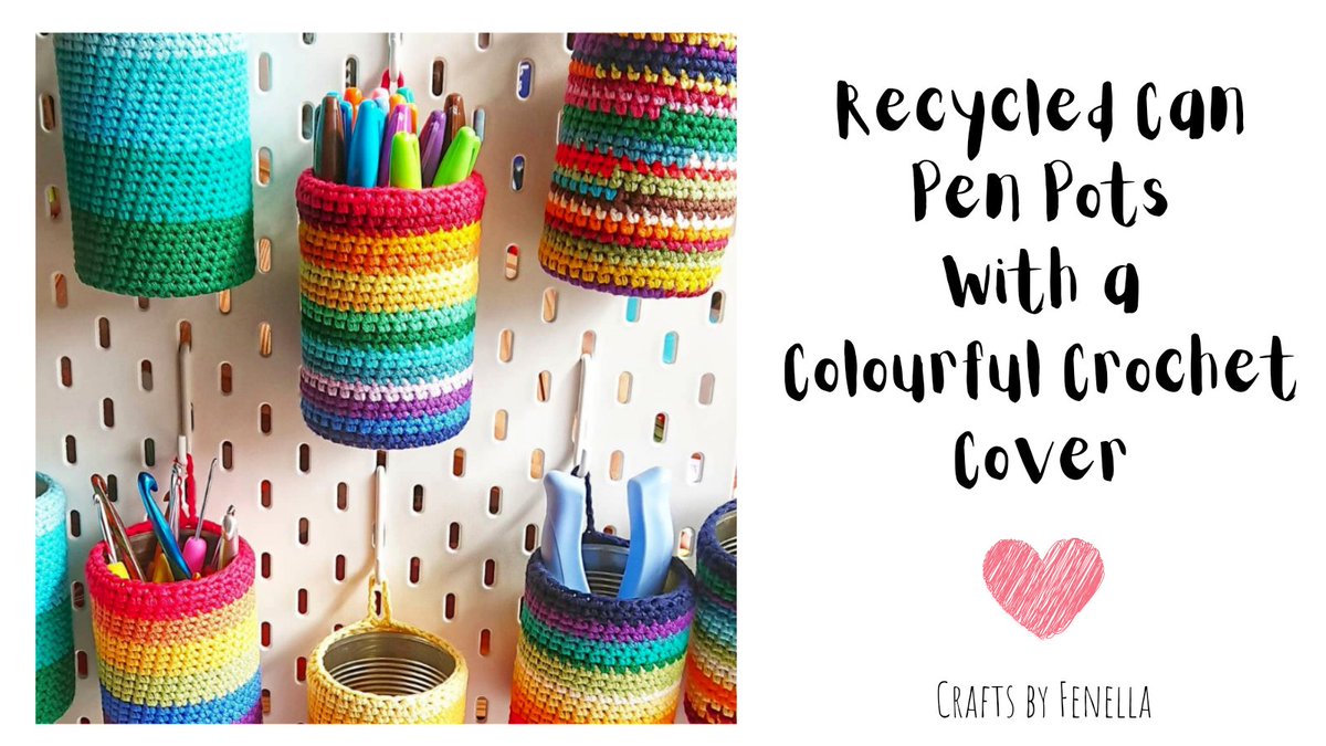 Love a bit of recycling 😊 especially when I get to crochet too! #folksy #folksyshop folksy.com/shops/craftsby…