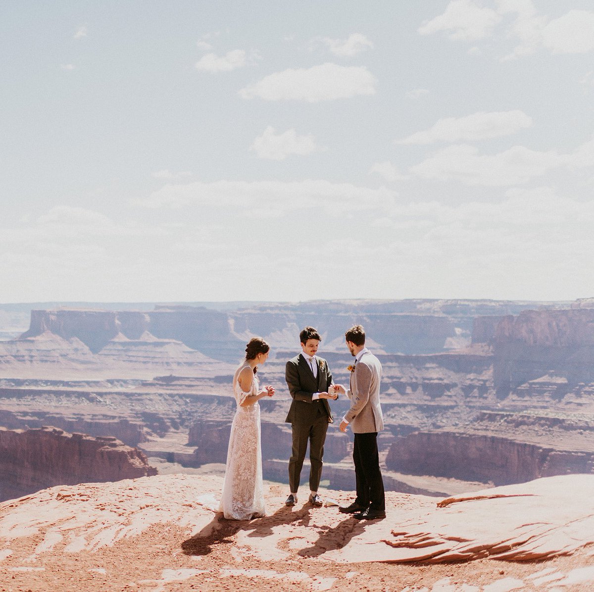 Timtay75's tweet photo. The most amazing wedding day for Dana and Jake. Incredible location near Moab Utah for the ceremony and reception. Dana was absolutely beautiful. Proud to call Jake my son-in-law. @annaclairebeasley;https://t.co/Qy9MnEiqBn;@undercanvas https://t.co/OfCYfvhcwv