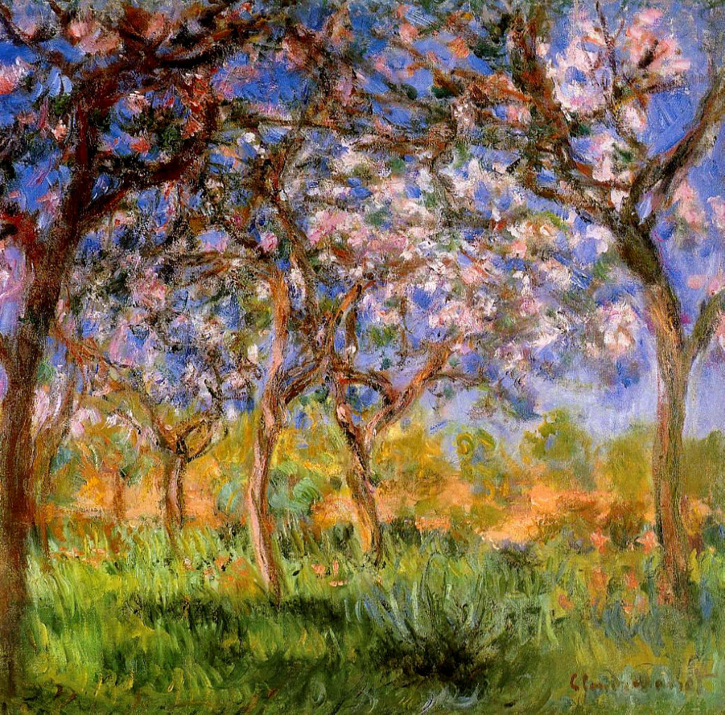 Giverny in Springtime, 1900 #impressionism #claudemonet