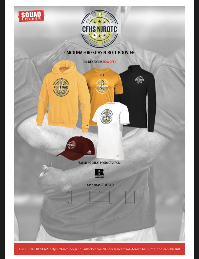 Check our unit merchandise for our booster club!!
