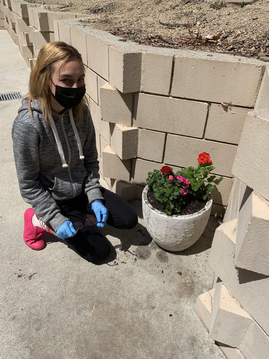 Advisors, buddies, and officers of the ⁦<a href="/YucaipaHigh/">Yucaipa High School</a>⁩ Best Buddies club are hard at work celebrating #Earth Day.  Go green on April 22!