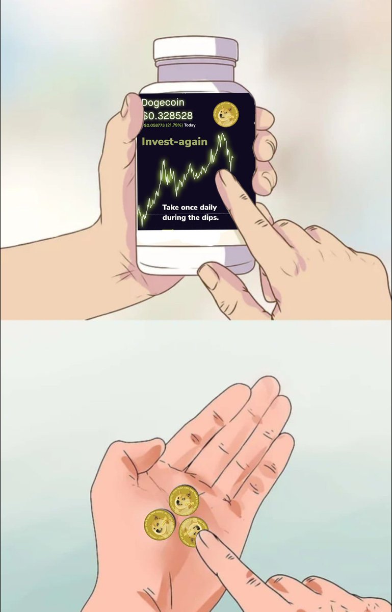 TheCryptoKennel's tweet photo. New from the makers of #Regretamine comes
#Investagain
Take once daily during the dips to have #noregerts.
#dogecoin #dogearmy #dogecoinrise #DogeDay420 #cryptocurrency https://t.co/30itG3JO89