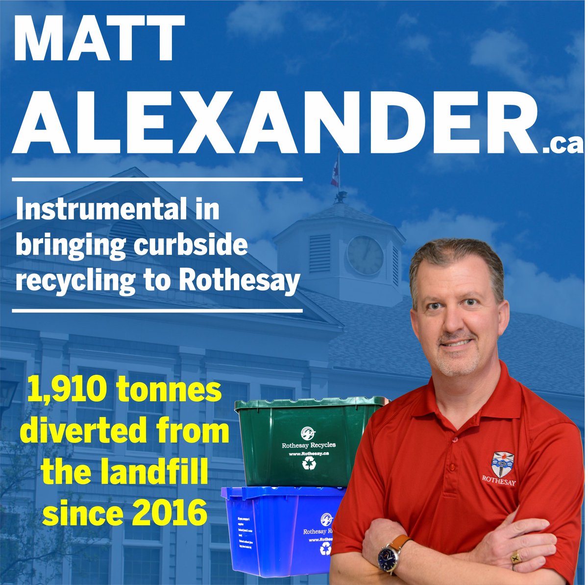 Rothesay residents are doing their part at keeping recyclables out of the landfill!