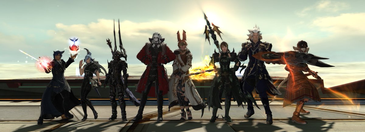 Took down the Diamond Weapon EX with these awesome peeps. <3 #FFXIVScreenshots #fcfamily