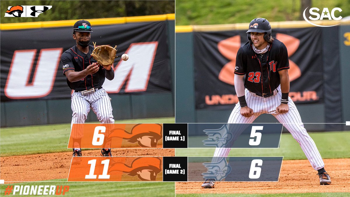 PIONEERS WIN!! <a href="/TusculumBSB/">Tusculum Baseball</a> completes the 4-game sweep against Limestone to close the regular season with a 29-9 overall record and 25-7 SAC record. The 25 wins is a <a href="/SAC_Athletics/">South Atlantic Conference</a> record and bested the previous mark set by TU in 2012 (24). #WeArePioneers #PioneerUP